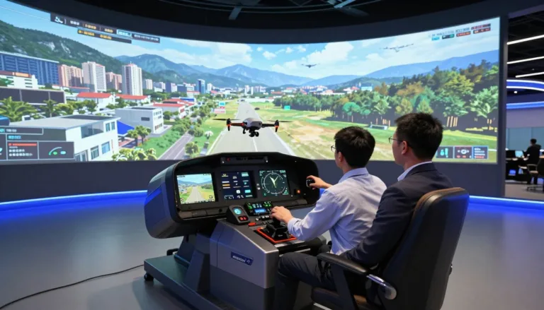 Drone professional training simulator