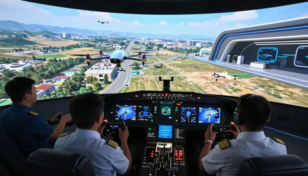 Low-altitude flight simulation software