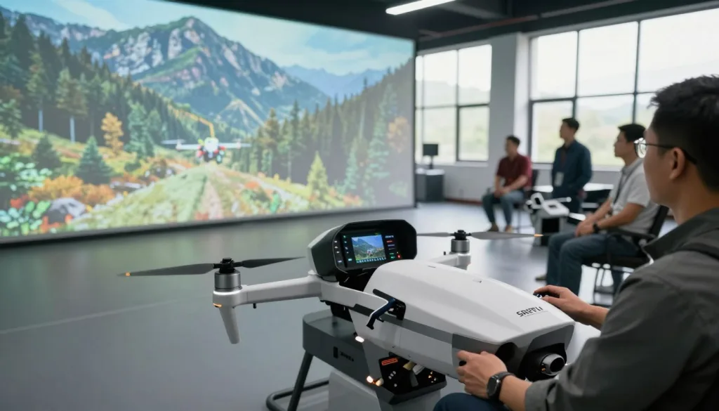 SRIZFLY drone simulator for mountain rescue