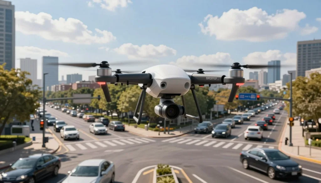 drone benefits traffic monitoring