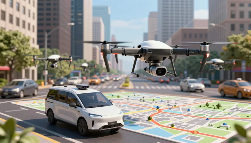 vehicle-drone routing model