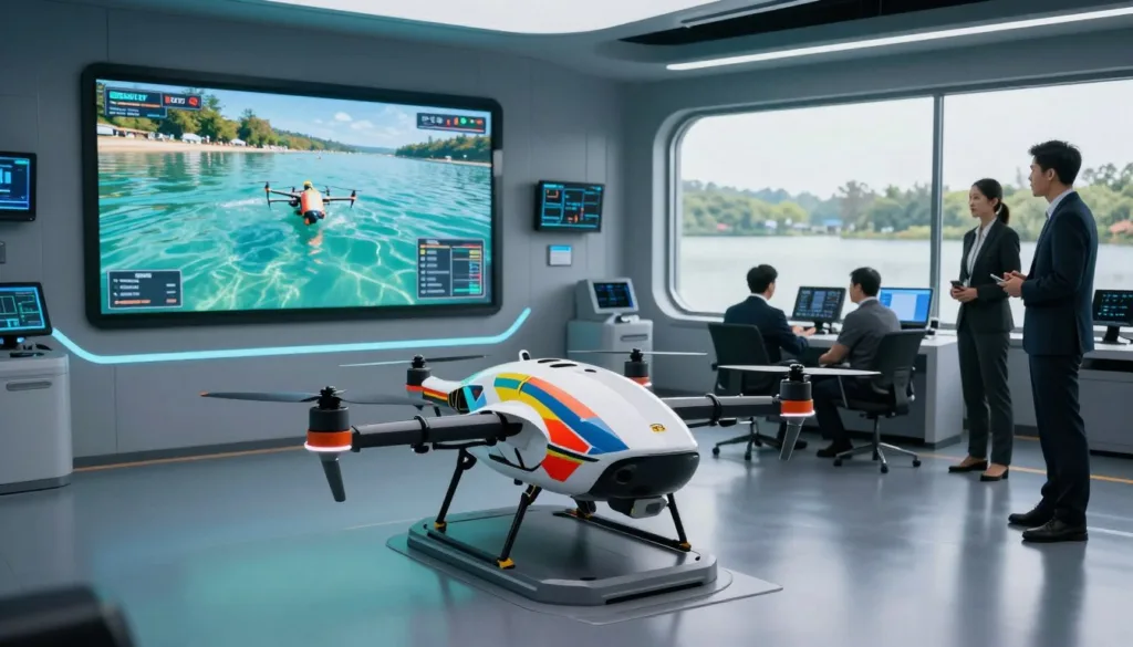 SRIZFLY drone simulator for water rescue readiness SRIZFLY drone simulator for water rescue readiness