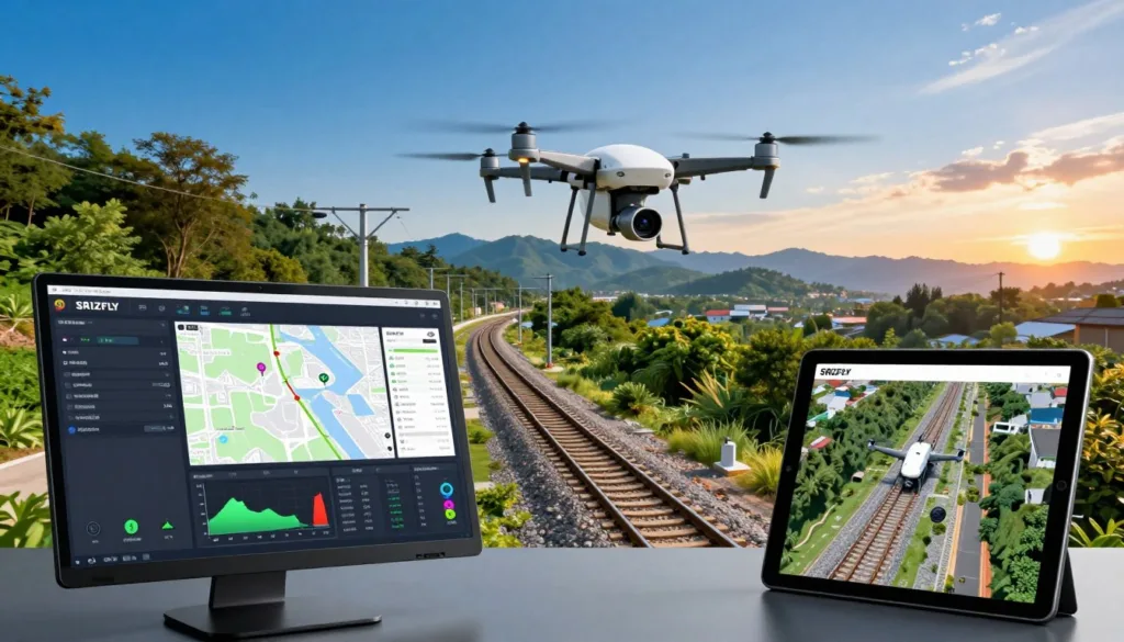 Simulation Software for Railway Inspection by UAV