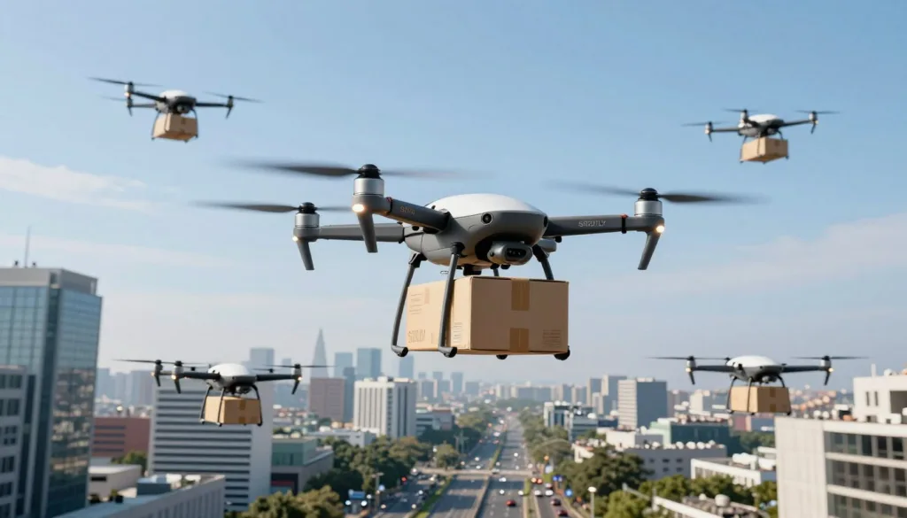 Unmanned Aerial Vehicle (UAV) Logistics Application Simulation