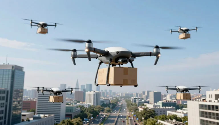 Unmanned Aerial Vehicle (UAV) Logistics Application Simulation
