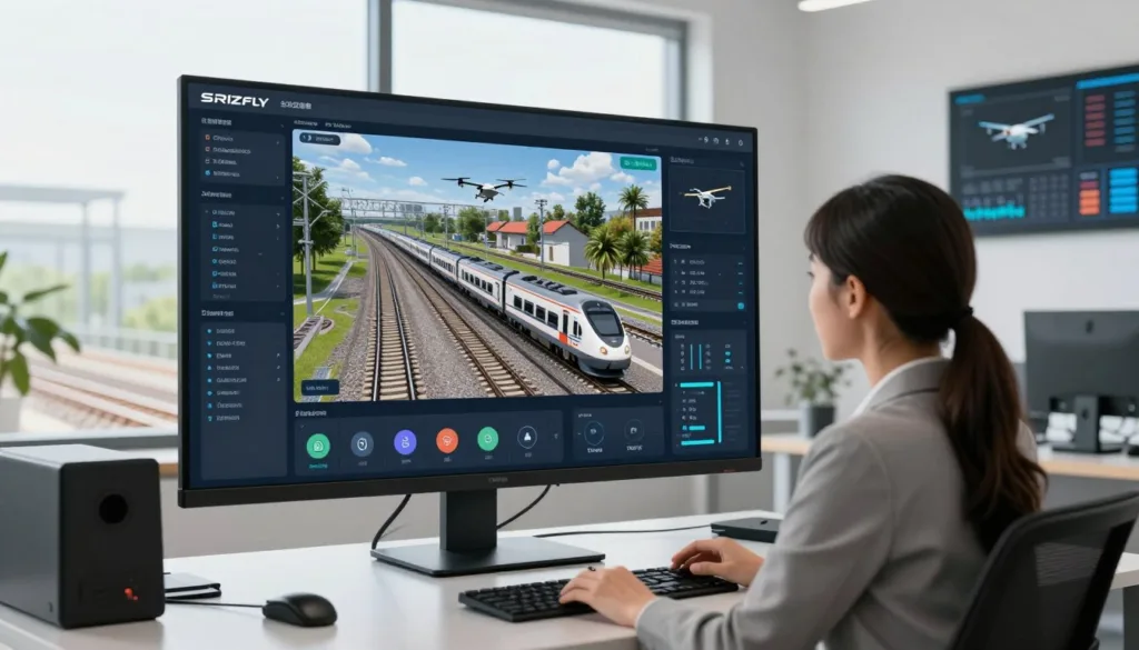 railway UAV inspection simulation software
