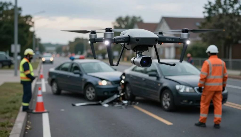 road accident drone simulation road accident drone simulation