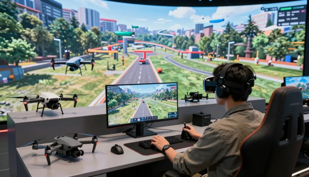 FPV flight simulator practice