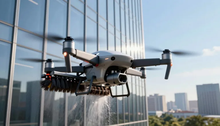 Simulation of Drone-Based Cleaning Applications